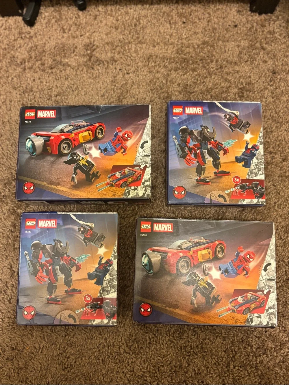 Marvel Red Spider-Man Car & Mech LEGO Building Sets